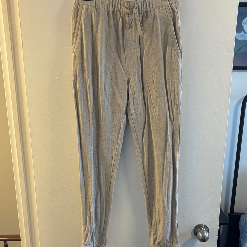 Zara Men's Beige Linen Pants